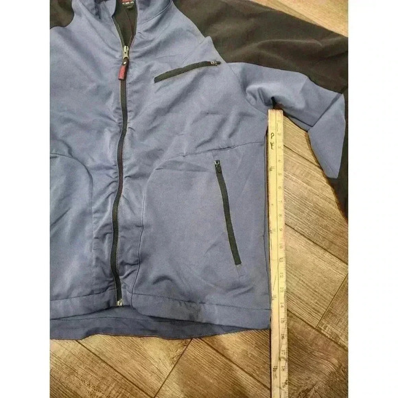 Wolverine Jacket Mens Medium Blue Black Long Sleeve Full Zipper Pockets - Picture 8 of 8